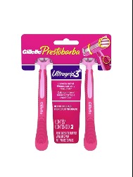 GILLETTE PRESTOBARBA ULTRAGRIP 3 2UN FEMININO