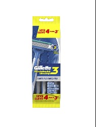 GILLETTE PRESTOBARBA ULTRAGRIP 3 4UN MASCULINO