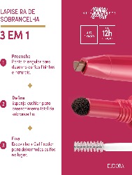 EUDORA N.S LAPIS SOBRANCELHA CLARO 3 EM 1