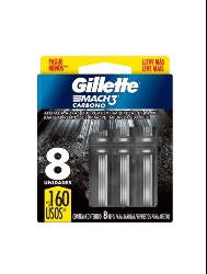 CARGA GILLETTE MACH3 CARBONO C8 L+P-
