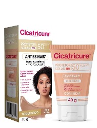 CICATRICURE PROT SOLAR FPS50 C/COR MED 40G