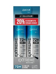 ABOVE PACKS DEO ANT DUO EXTREME INVISIBLE 200ML