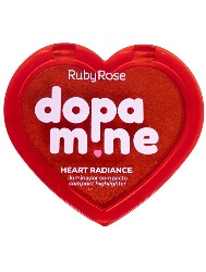 RUBY ROSE ILUMINADOR COMPACTO DOPAMINE HEART HB F1603 - COR ETERNAL AURORA
