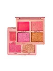 RUBY ROSE LINHA ROSA - PALETA DE BLUSH E ILUMINADOR HB M1001-G1 