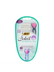 BIC KIT 1 AP RECAR + 5 CARGAS P/DEPILAR SENSITIVE SOLEIL CLIC