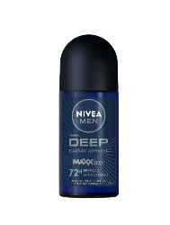 NIVEA DESOD ROLLON MEN 50ML DEEP CARVAO