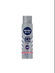 NIVEA DESOD AEROSOL 150ML MEN SILVER PROTECT