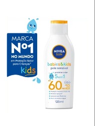 NIVEA SUN KIDS FPS 60 125ML SENSITIVE PURE