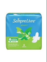 SEMPRE LIVRE ABS ADAPT C/ABAS 8 UNIDADES