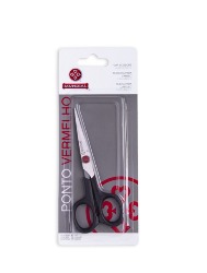 MUNDIAL TESOURA CABELO PONTO VERMELHO 653/5