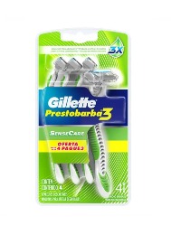 GILLETTE PRESTOBARBA 3 L4P3 SENSECARE