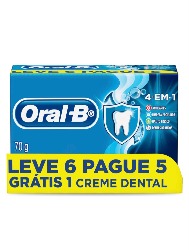 Creme Dental Oral-B 4 em 1 Leve 6 Pague 5 70g