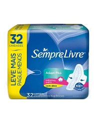 SEMPRE LIVRE ABS ADAPT PLUS SUAVE C/ABAS 32UN