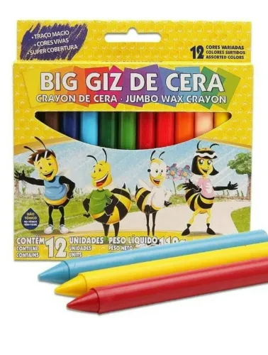 GIZAO DE CERA ACRILEX 12 CORES