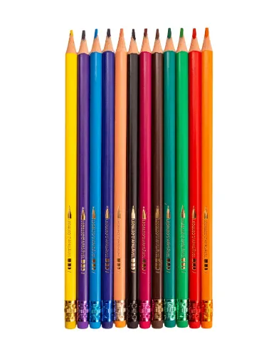 LAPIS DE COR LEONORA APAGAVEL TRIANG 12CORES 72101
