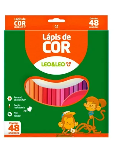 LAPIS DE COR LEONORA SEXTAVADO 48 CORES