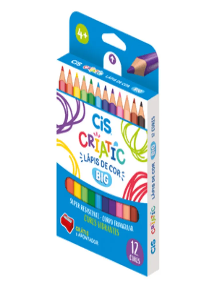 LAPIS DE COR SERTIC CIS CRIATIC JUMBO C/12 COR 8402