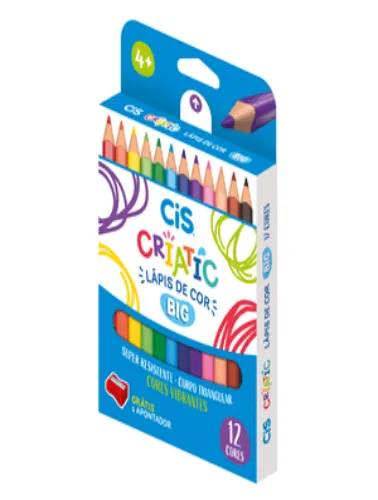 LAPIS DE COR SERTIC CIS CRIATIC JUMBO C/12 COR 8402