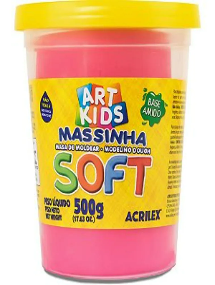 MASSA P/MODELAR ACRILEX SOFT 500G MARAVILHA