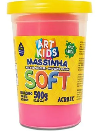 MASSA P/MODELAR ACRILEX SOFT 500G MARAVILHA