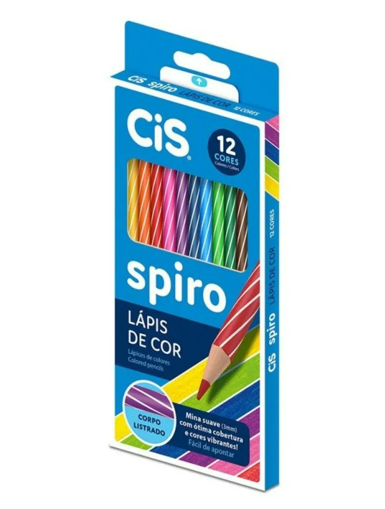 LAPIS DE COR SERTIC CIS SPIRO 12 COR 44.8002
