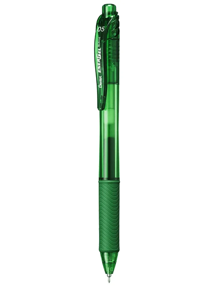 CANETA PENTEL ENERGEL RETRATIL 0.5 BLN105-DX VERDE