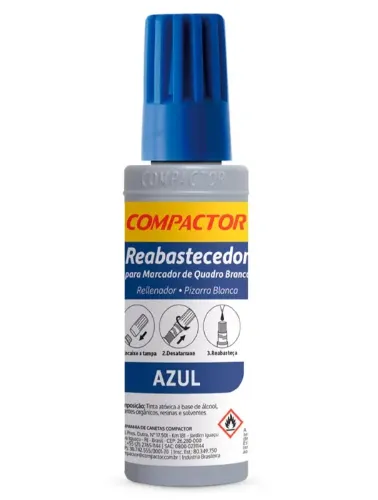 REABASTECEDOR  P/PINCEL QUADRO BRANCO COMPACTOR AZUL 30ML