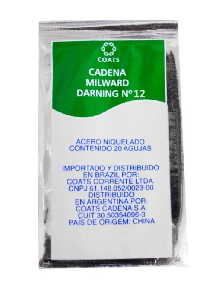 0012 AGULHA COATS DARNING