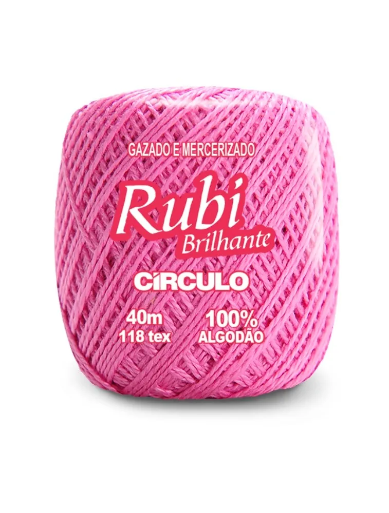 6187 LINHA CIRCULO RUBI 40M 100%CO 