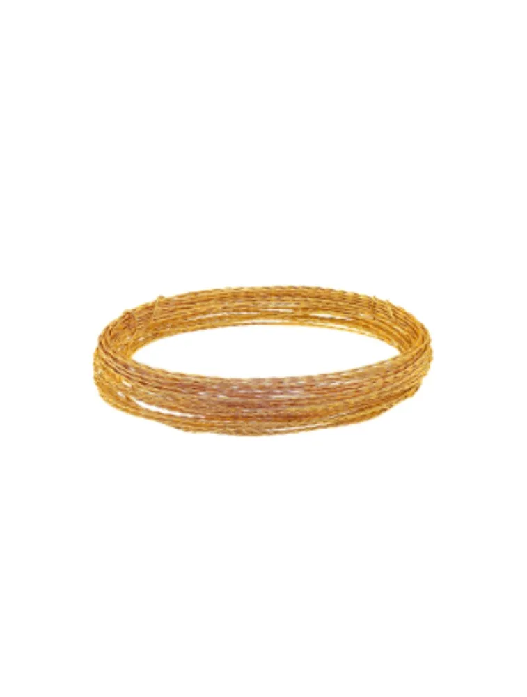 OURO ARAME ORIENTAL 2PC TRANCADO 100%AL