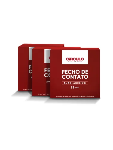 BCO. VELCRO CIRCULO AUTO ADESIVO 25MM