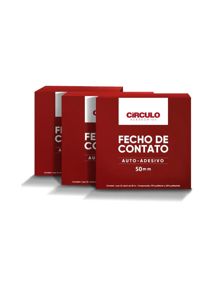 BCO. VELCRO CIRCULO AUTO ADESIVO 50MM