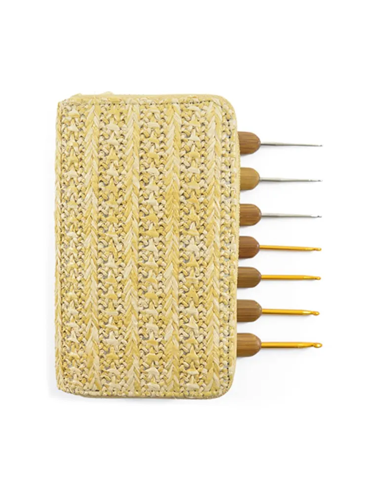 0020 KIT AGULHA CIRCULO CROCHET BAMBU