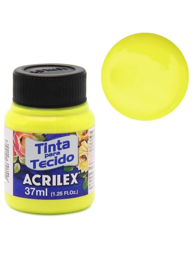 0102 TINTA ACRILEX TECIDO FLUOR 37ML
