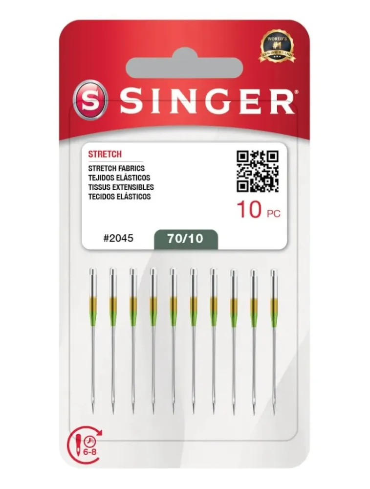 0010 AGULHA SINGER MALHA 2045