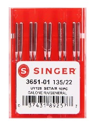 0022 AGULHA SINGER GALONEIRA