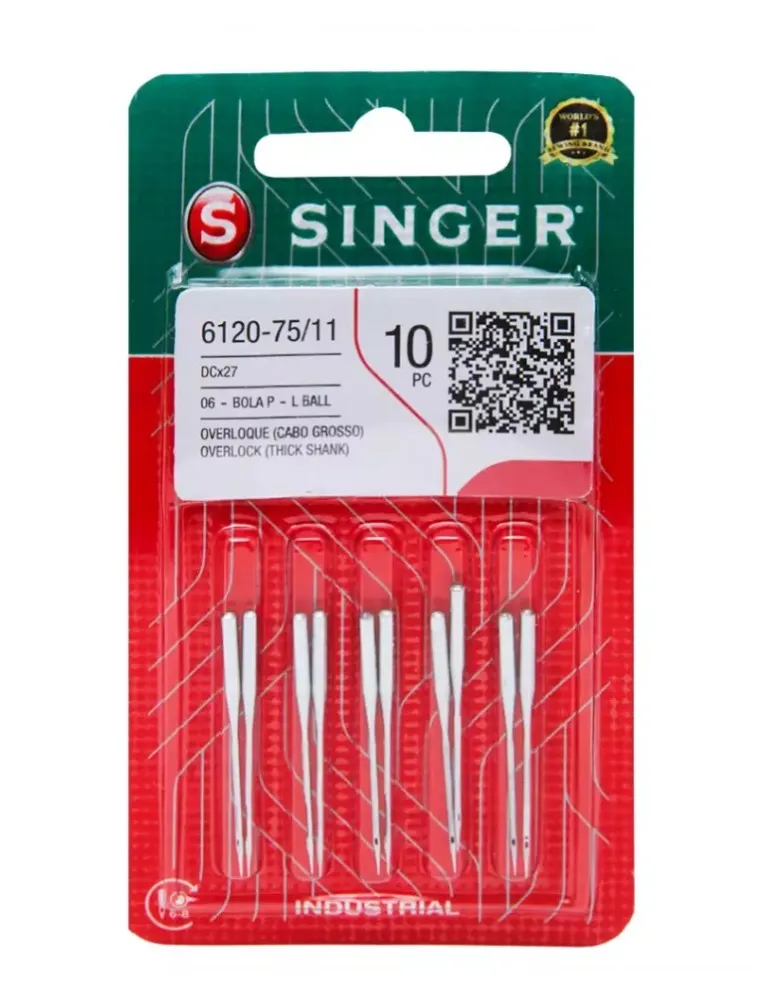 0011 AGULHA SINGER OVERLOCK