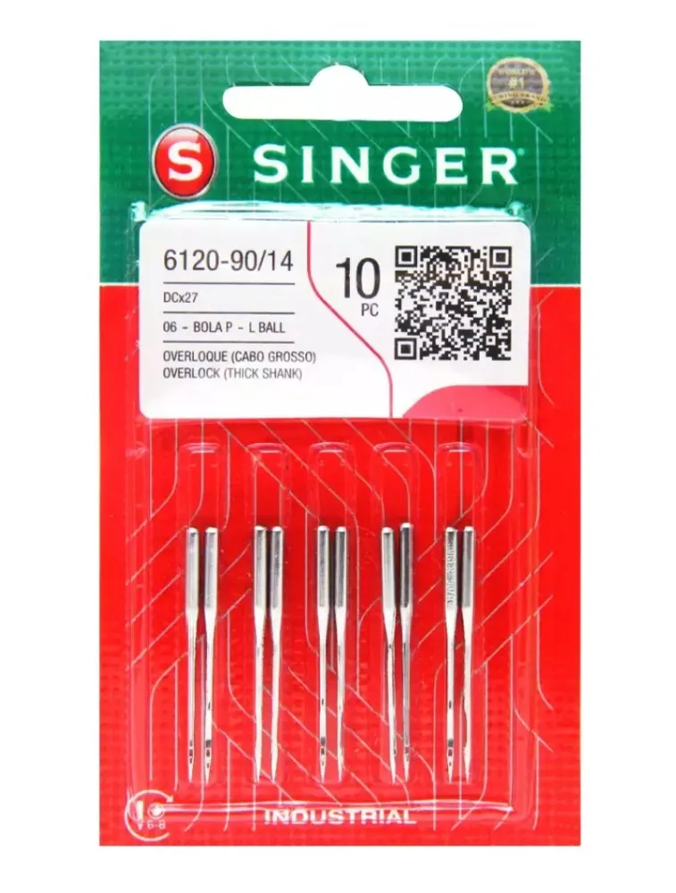 0014 AGULHA SINGER OVERLOCK 6120