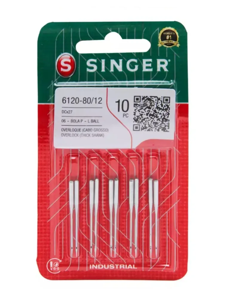 0012 AGULHA SINGER OVERLOCK