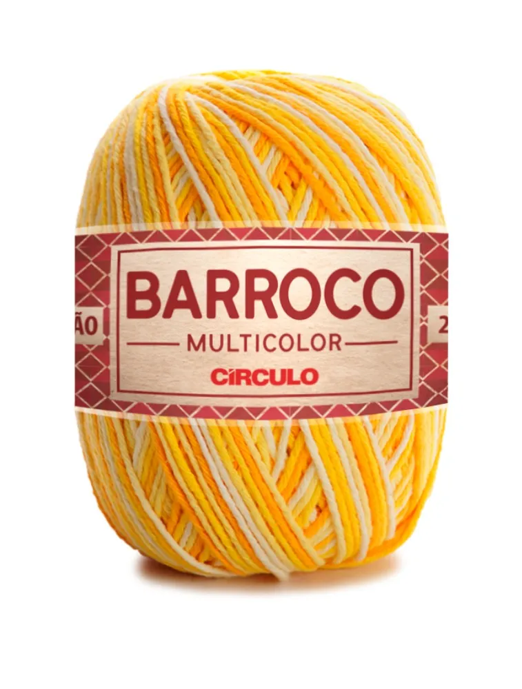 *9368 BARBANTE CIRCULO BARROCO MULTICOLOR 226M 100%CO