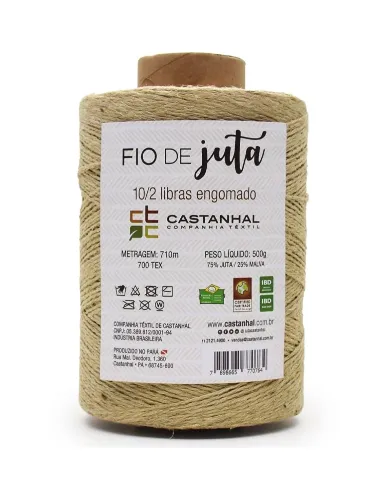 NAT. FIO DE JUTA CASTANHAL ENG BOB 10/2LBS 710M 500G 75%CL