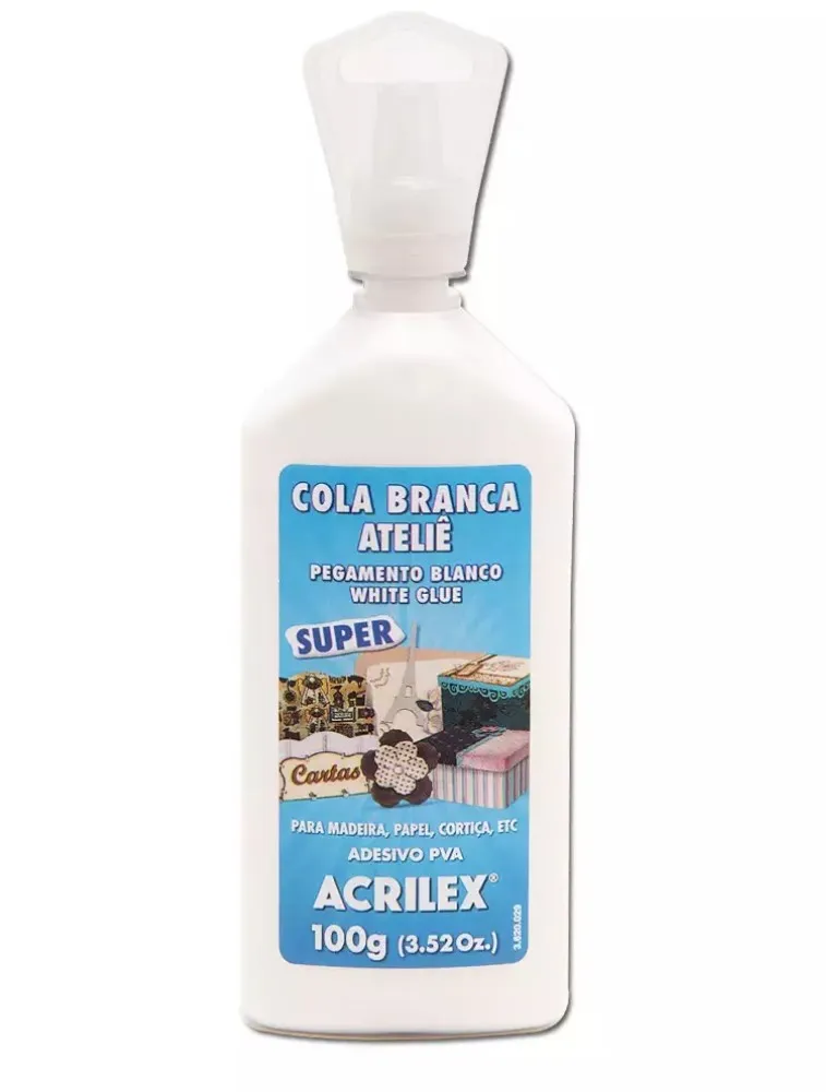 100G COLA ACRILEX BRANCA ATELIE