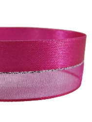 CAB. FITA AQUARELA CETIM ORG. SILVER 9MM 10M 97%PES