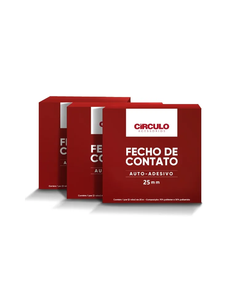 PTO. VELCRO CIRCULO AUTO ADESIVO 25MM