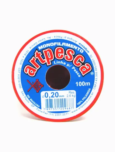 BCO. LINHA ARTPESCA 0,20MM 100M 100%PA