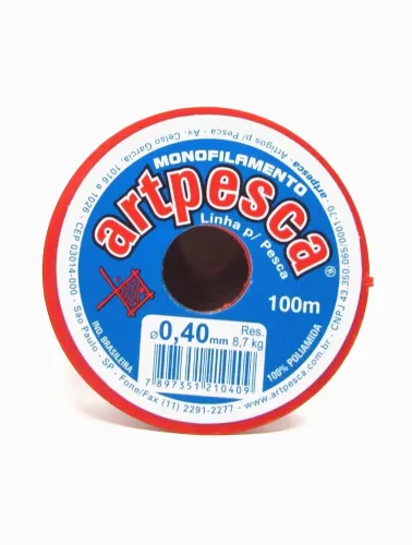 BCO. LINHA ARTPESCA 0,40MM 100M 100%PA