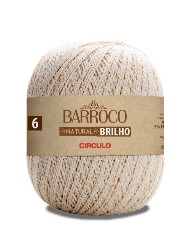 OURO BARBANTE CIRCULO N6 NATURAL BRILHO 759M 100%CO