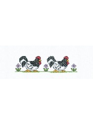 4009 FAIXA MARILDA 68 PONTO CRUZ 100%CO