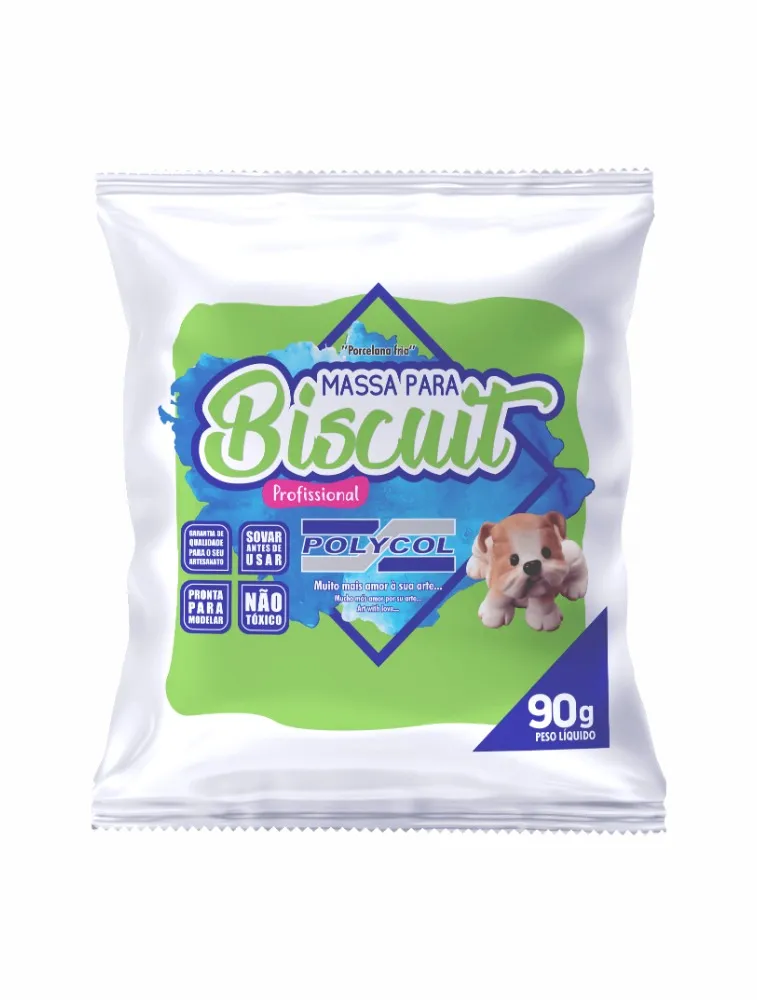 **0165 MASSA POLYCOL BISCUIT 90G