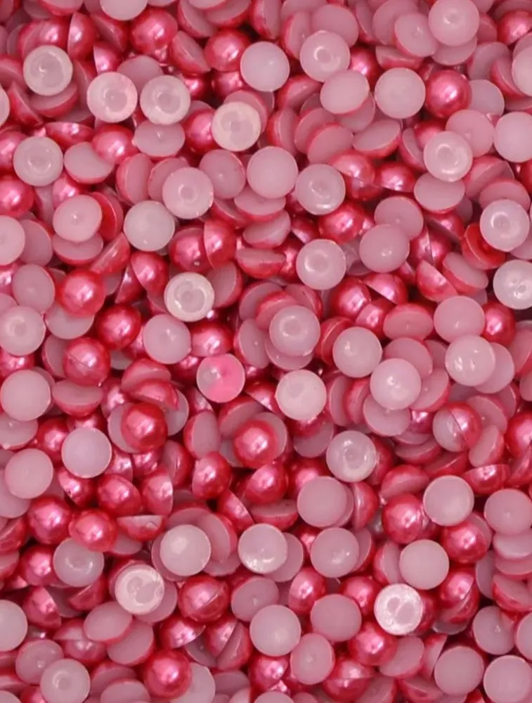 0090 MEIA PEROLA CIRCULO 6MM 250G 100%ABS